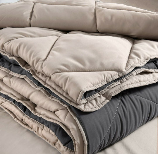 My Home Luxury Комплект Пухено Куинсайз 220x240бр Isabel Black / Beige 4бр