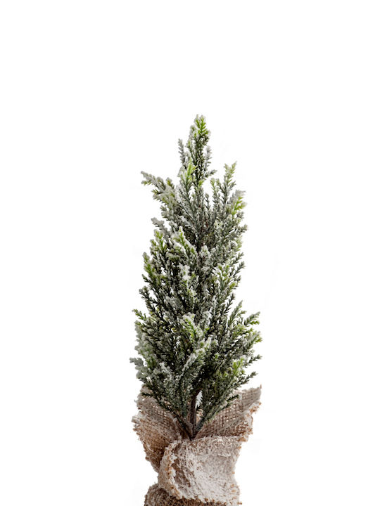 Zen Collection Christmas Decorative Snowy Tree 35cm Green