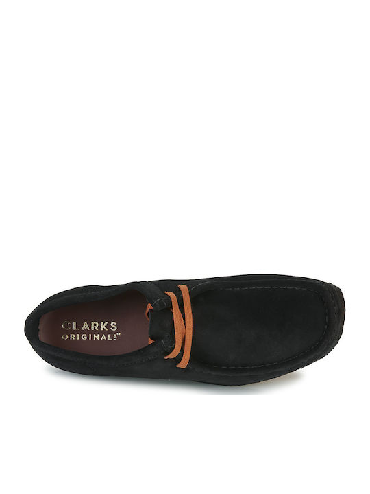 Wallabee Men's Suede Moccasins Black