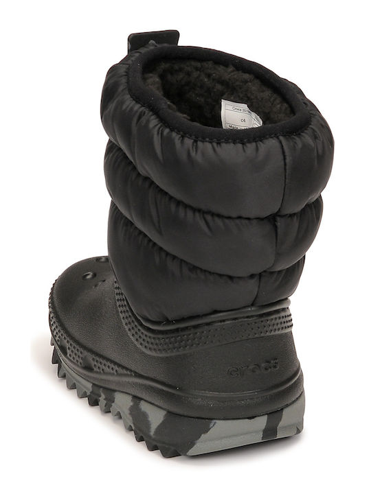 Classic Neo Puff Kids Snow Boots Black