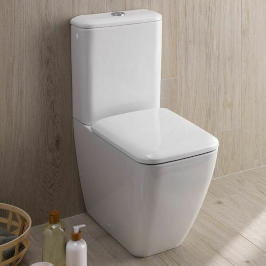 Geberit Icon Монтиран на стена Пластмаса Казанче Правоъгълена Високо налягане Бял