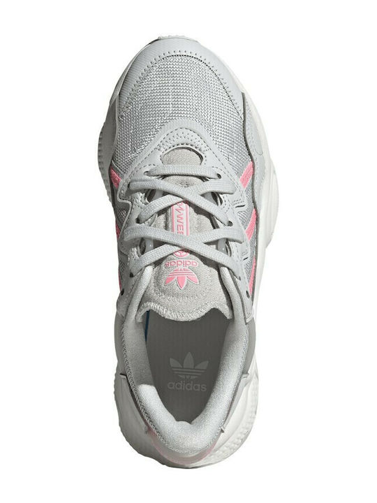 Ozweego Ozweego Детски маратонки Low Grey One / Crystal White / Beam Pink