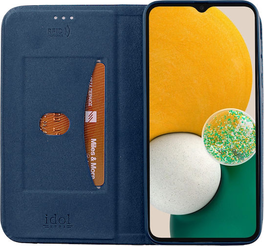 Idol 1991 Elite Anti-RFID Book Synthetic Leather Blue (Vivo Y76 5G)