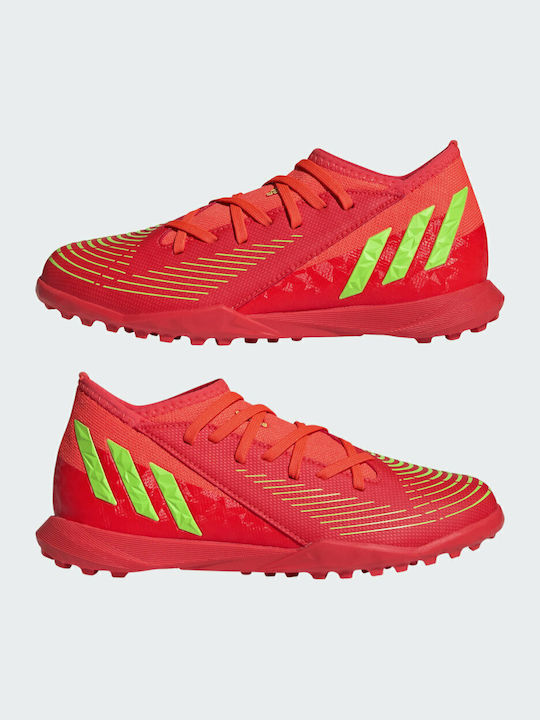 Παιδικά Ποδοσφαιρικά Παπούτσια Predator Edge 3 με Σχάρα Solar Red / Solar Green / Core Black