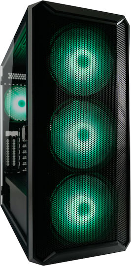 LC-Power Gaming 804B - Obsession_X Midi Tower Κουτί Υπολογιστή με Πλαϊνό Παράθυρο και RGB Φωτισμό Μαύρο