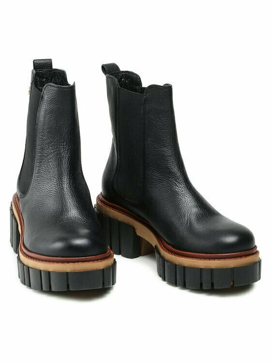 Leather Women's Chelsea Boots Black
