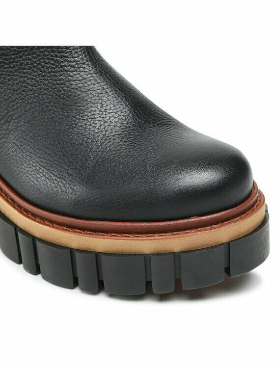 Leather Women's Chelsea Boots Black
