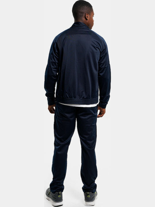 Tracksuit Tracksuit Glossy with Elastic Navy Blue