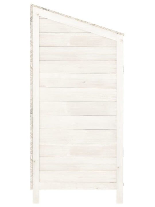 Wooden Garden Shed White M1.02xW0.52xH1.12m
