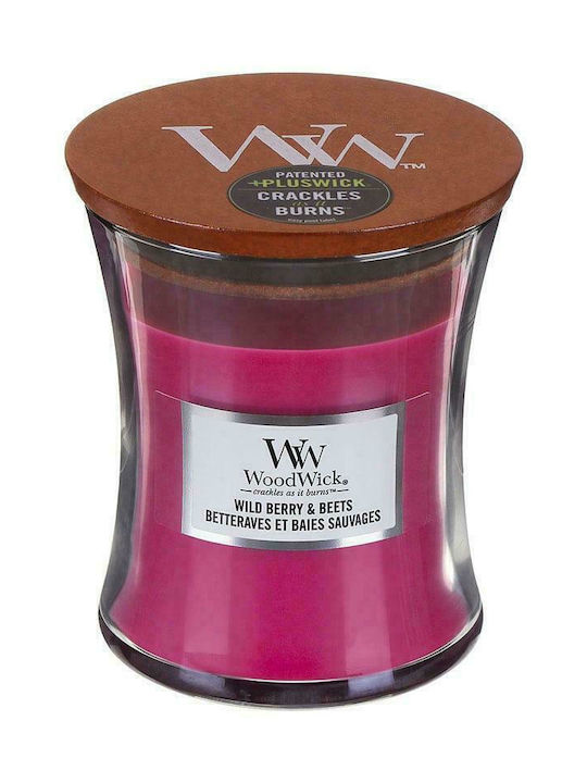 WoodWick Scented Candle Jar with Scent Wild Berry & Beets Purple 275gr 1pcs