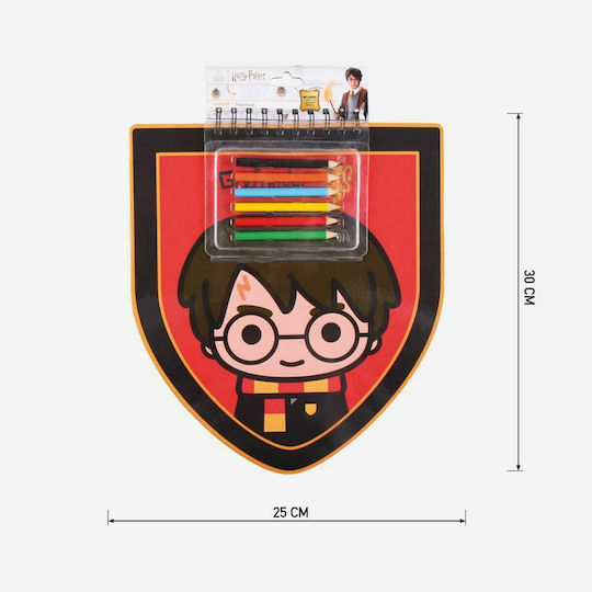 Harry Potter Παιδικό Σετ Γραφικής Ύλης με Μολύβι και Σημειωματάριο