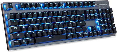 Motospeed GK89 Drahtlos Gaming Mechanische Tastatur mit Outemu Blau Schaltern und Beleuchtete Tasten (Englisch US) Ice Blue