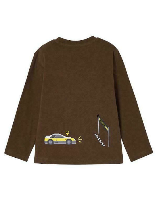 Mayoral Kids' Blouse Long Sleeve Brown