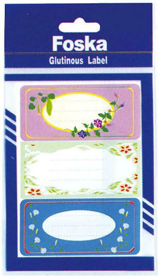 Next Etichete Pentru Caiete Flori 8x3.6cm 3 Bucăți