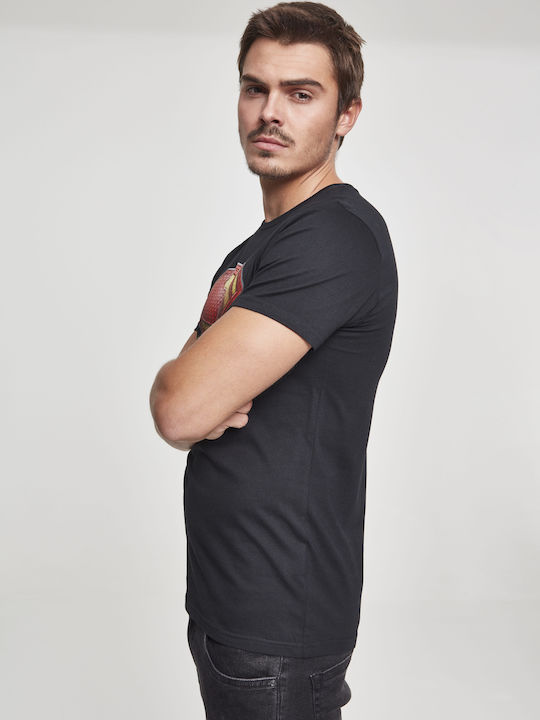 Merchcode Men JL T-shirt Superman Schwarz Baumwolle MC148