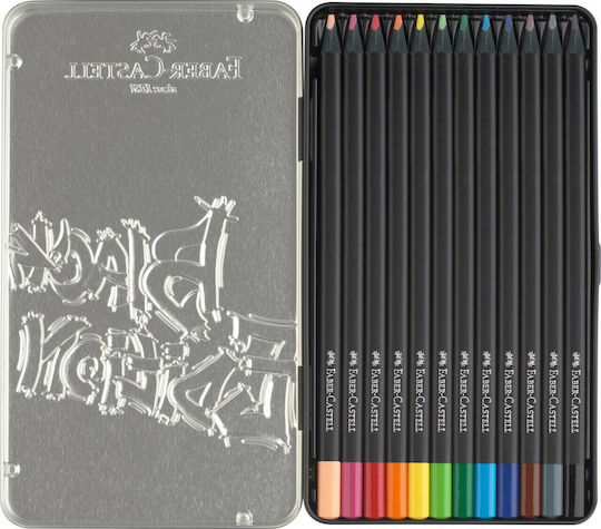 Faber-Castell Комплект цветни моливи в кутия В метален калъф 12бр 116413