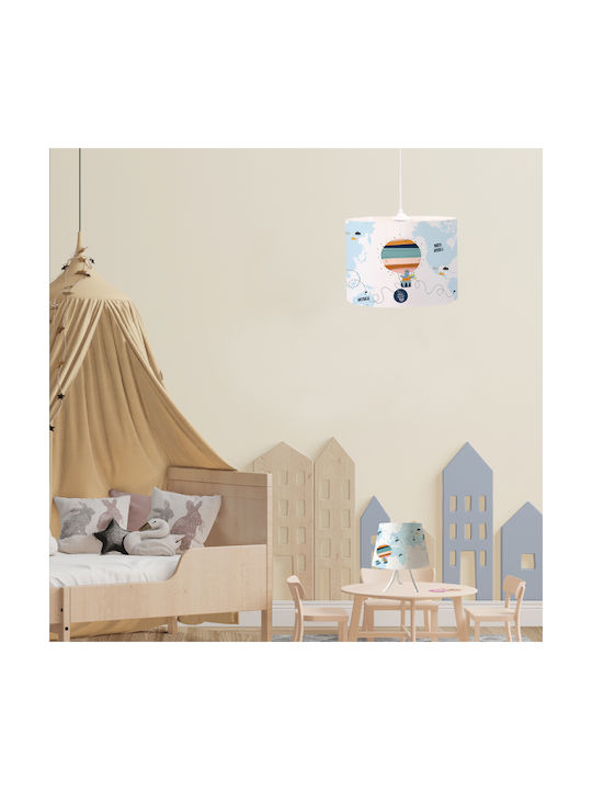 Inlight Single Bulb Kids Lighting Pendant with Drive Size E27 In White Colour