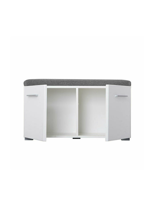 Beny Kom 760 Entry Furniture with Shoe Rack & Bench White 79x35x45cm