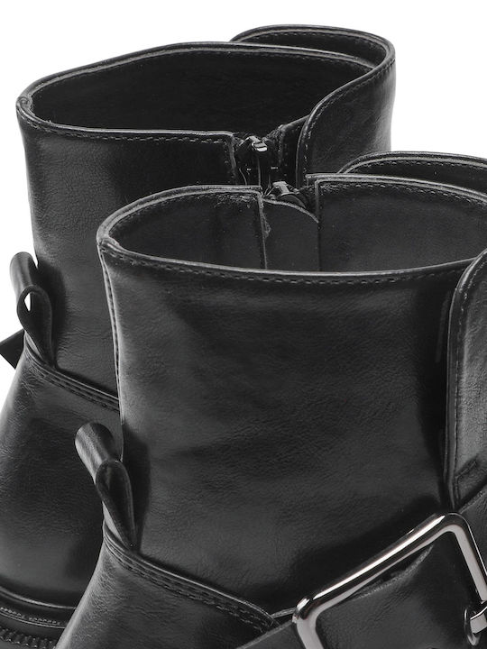 Cizme biker pentru femei Negru
