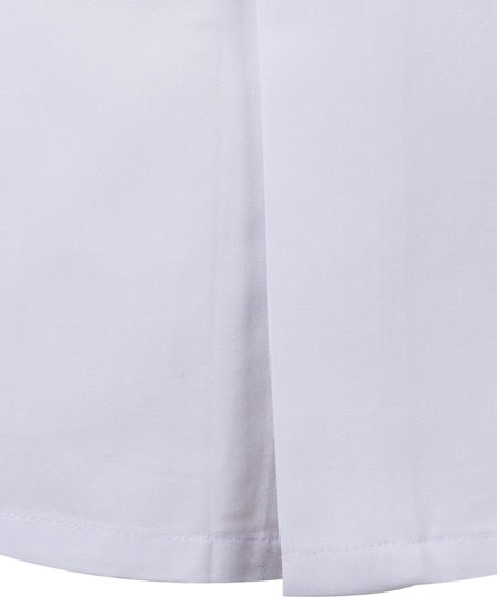 Velilla Trema Medizinischer Verbandskittel Weiß aus Baumwolle und Polyester