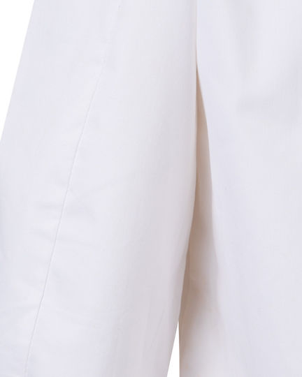 Velilla Fit Men's White Medical Dressing Gown Cotton and Polyester