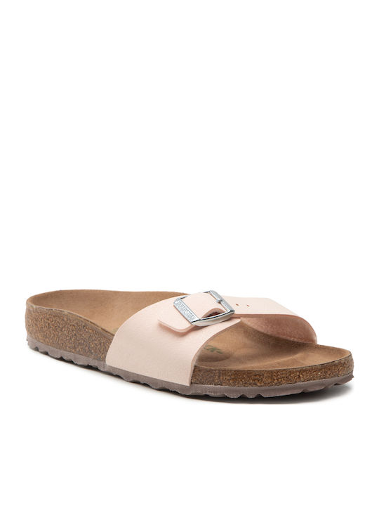 Madrid Flache Damen Anatomisch Sandalen Light Rosa Schmale Passform