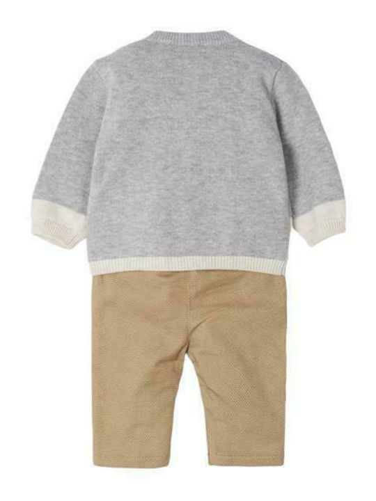 Mayoral Kids Set with Pants Winter 2pcs Gray