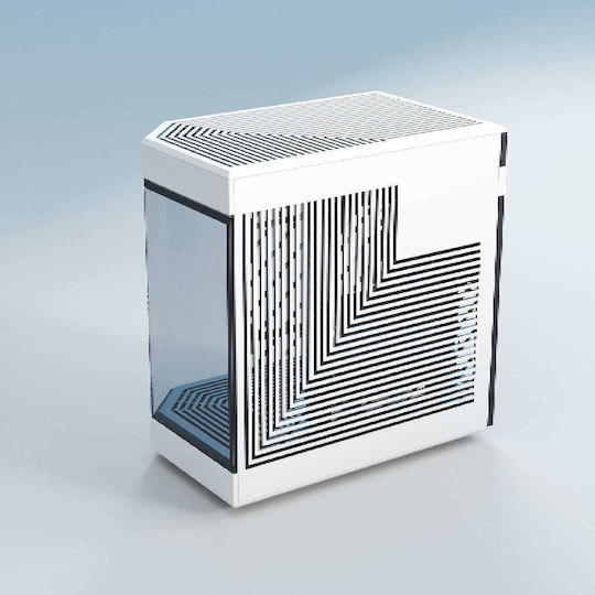 HYTE Y60 Геймърско бюро Midi Tower Компютърна кутия със страничен прозорец Black / White