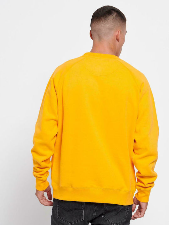 Funky Buddha Herren Sweatshirt Radiant Yellow