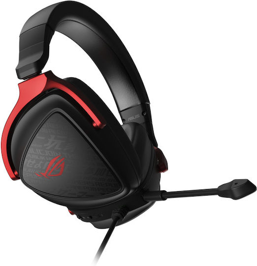 Asus ROG Delta S Core Over Ear Gaming Headset with Connection 3.5mm Black/Red
