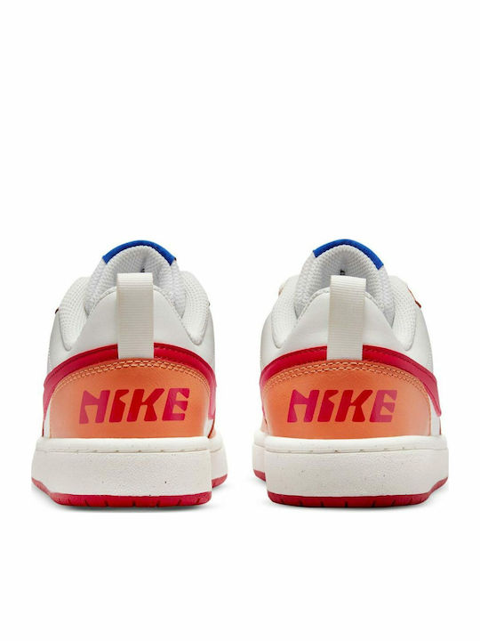 Court Borough Kids Sports Shoes Basketball with Laces Orange