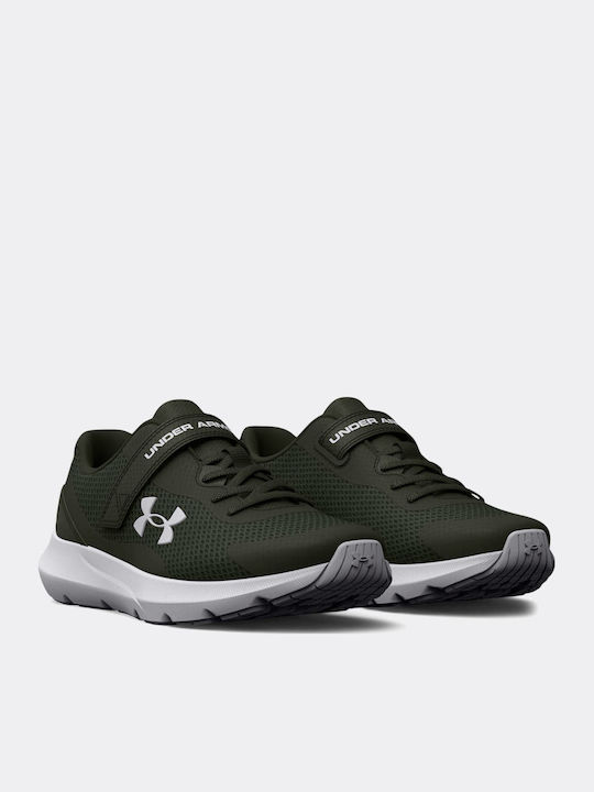 Bps Surge 3 Ac Kids Sports Shoes Running with Hoop & Loop Closure Khaki