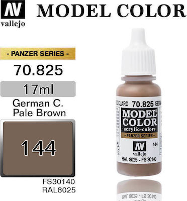 Acrylicos Vallejo Model Model Making Paint Brown 17ml 70.825