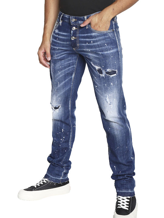 Pantaloni Jeans pentru Bărbați Albastru