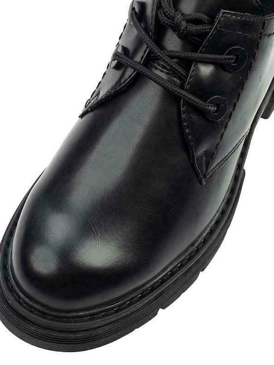 Piele Oxford-uri pentru femei în Negru Culore