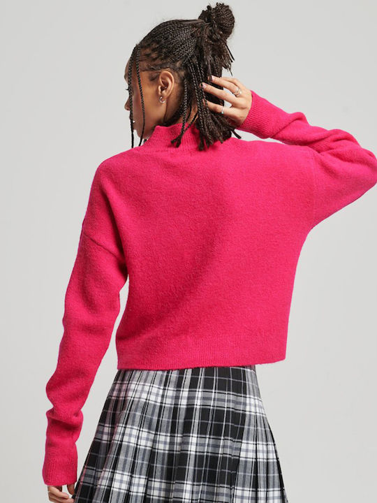 Superdry Women's Long Sleeve Sweater Hot Pink