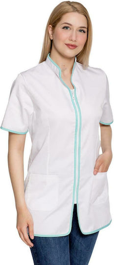 Galianni Rail V Women's White Medical Dressing Gown