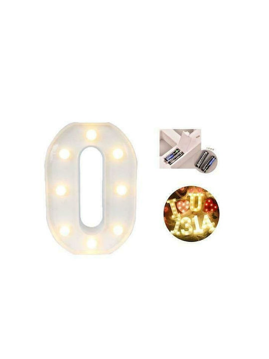 Decorative Lamp Letter LED Battery White