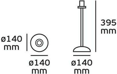 VK Lighting Decorative Lamp with Socket for Bulb E27 Silver