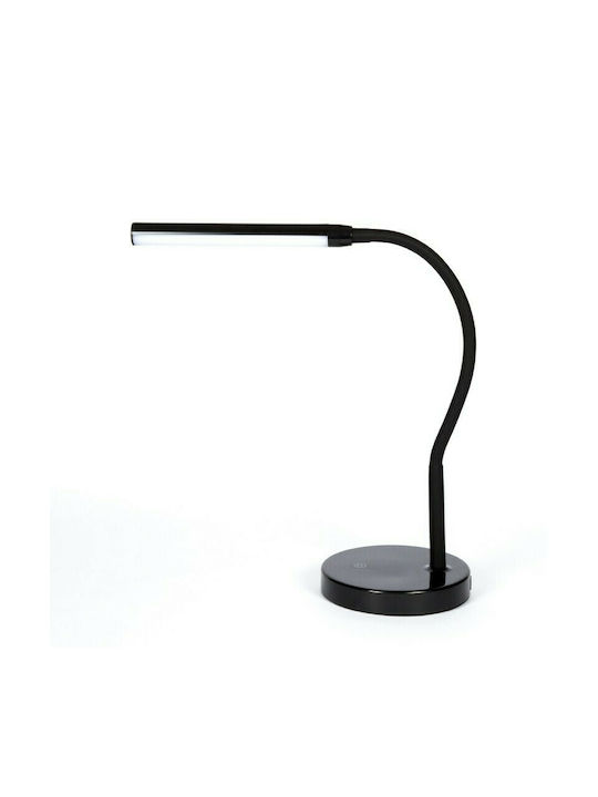 VK Lighting LED Φωτιστικό Γραφείου με Εύκαμπτο Βραχίονα σε Μαύρο Χρώμα