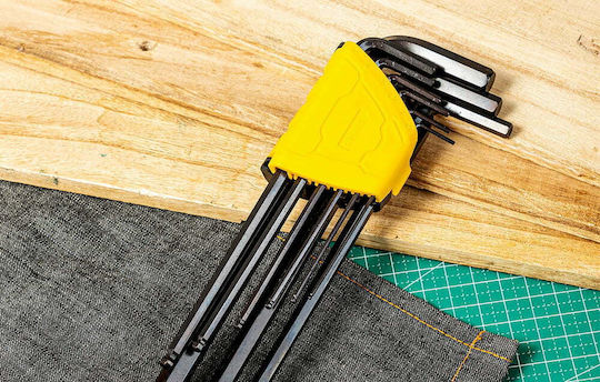 Deli Allen-Schlüssel-Set mit 9 Schlüsseln