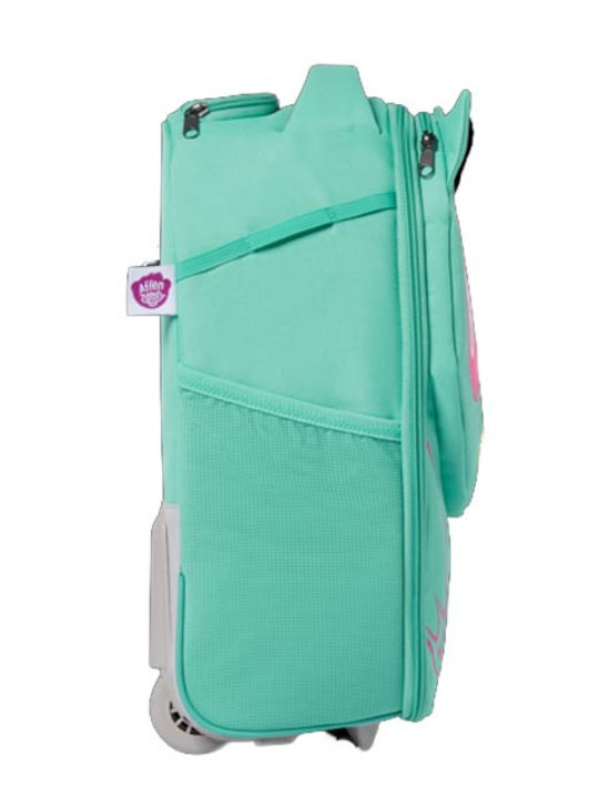 Affenzahn Owl Kids Cabin Fabric Suitcase Light Blue with 2 Wheels Height 31cm