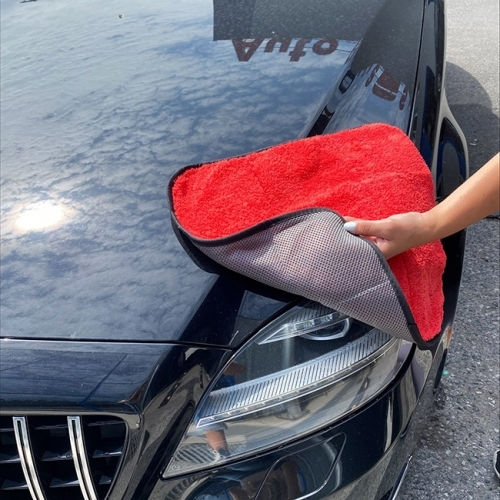 Feral Detailing Pro Cloth Microfiber Drying for Body Car Red 45x40cm