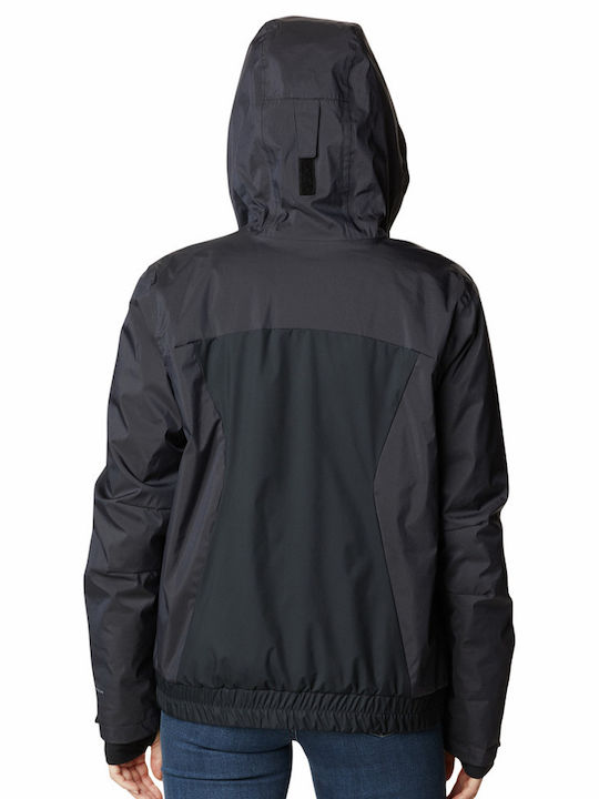 Columbia Mountain Insulated Scurt Jachetă de femei Puffer Impermeabil pentru iarnă Negru