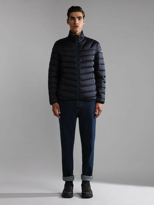 Aerons Зимно Мъжко Якето Puffer Водоустойчиво Тъмносин
