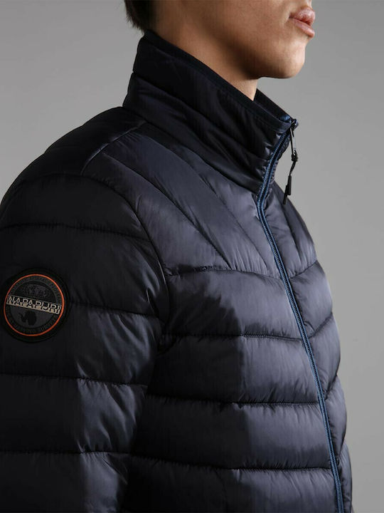 Aerons Зимно Мъжко Якето Puffer Водоустойчиво Тъмносин