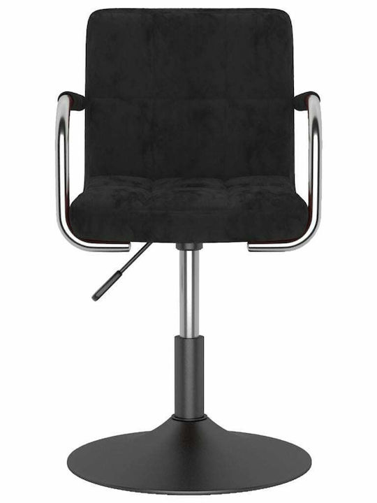 Swivel Visitor Chair with Arms Μαύρη 48x47x71cm 4pcs