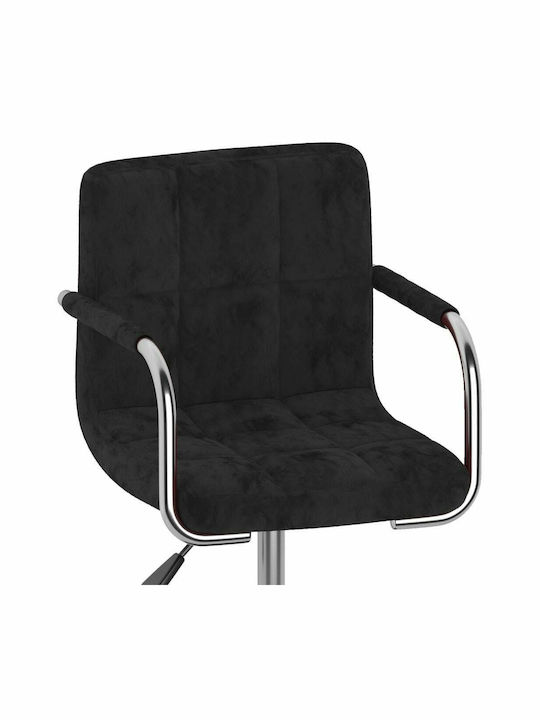 Swivel Visitor Chair with Arms Μαύρη 48x47x71cm 4pcs