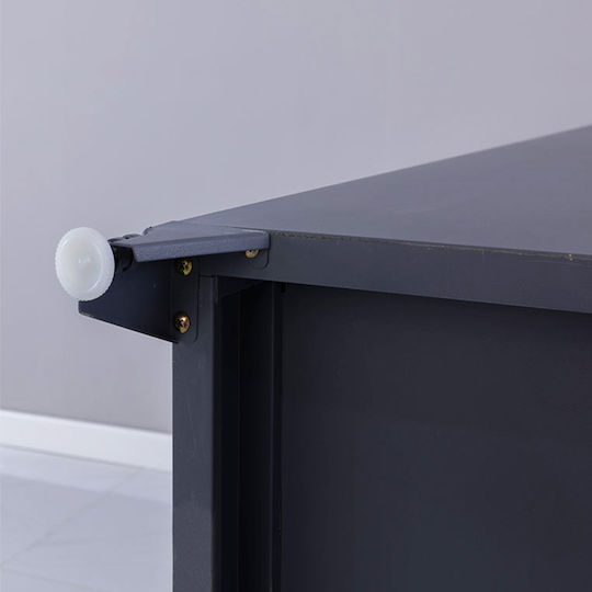 Spind Metallisch mit 15 Schränke Anthracite Checkmate 90x45x190cm