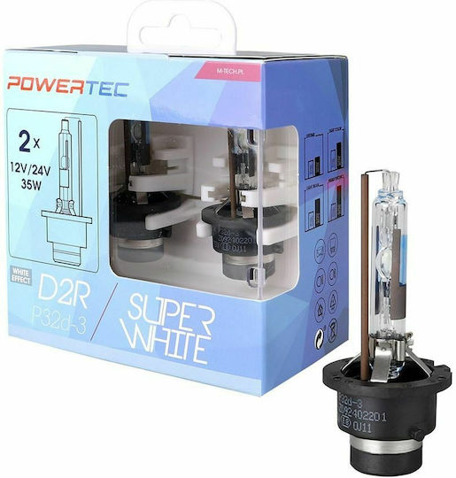 M-Tech Lamps Car & Motorcycle Powertec Super D2R Xenon 5000K Cold White 12V 34W 2pcs
